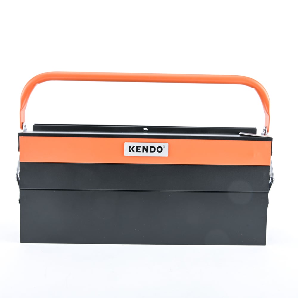SKI - สกี จำหน่ายสินค้าหลากหลาย และคุณภาพดี | KENDO 90204 กล่องเครื่องมือเหล็ก 3 ชั้น(5ถาด) 46x20x20.5cm